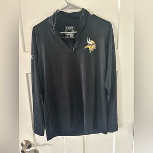 NFL Combine Women’s Authentic Black Vikings Pullover size